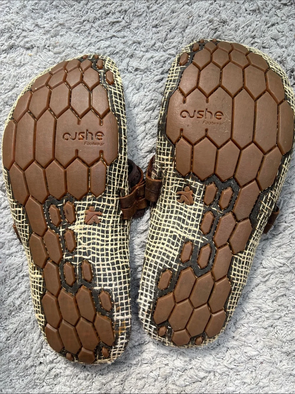 cushe Brown Leather Men's Slide Sandals